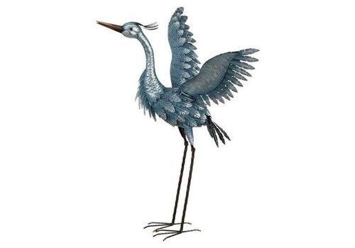  Metallic Blue Heron 29 - Wings Up 
