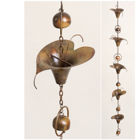 Flamed Calla Lily Short Rain Chain