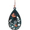 Rain Jewelry Collection Oval Mosaic Garden Scene Earrings