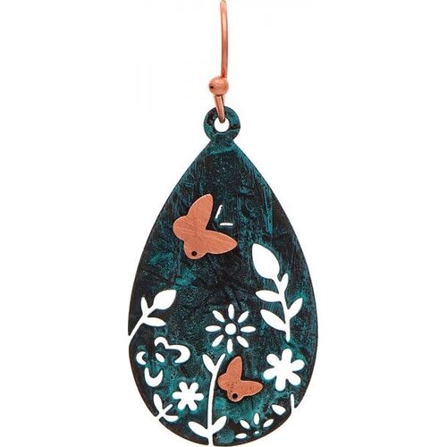  Rain Jewelry Collection Oval Mosaic Garden Scene Earrings 