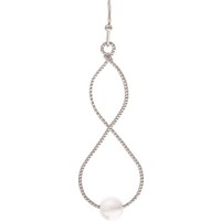 Pearl Infinity Twist Earrings