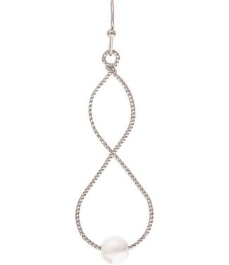 Rain Jewelry Collection Pearl Infinity Twist Earrings