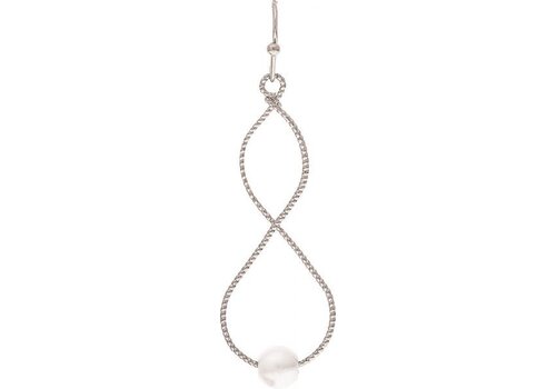  Rain Jewelry Collection Pearl Infinity Twist Earrings 