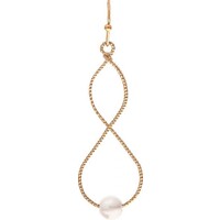Pearl Infinity Twist Earrings