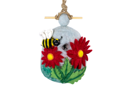 Bumblebee Wool Birdhouse 