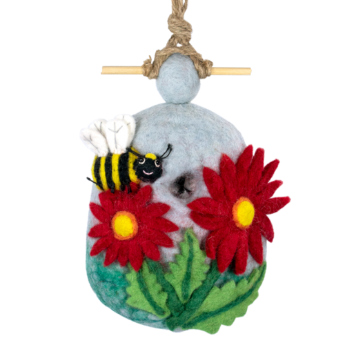 Bumblebee Wool Birdhouse   Bumblebee Wool Birdhouse