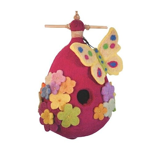 Butterfly Wool Birdhouse   Butterfly Wool Birdhouse