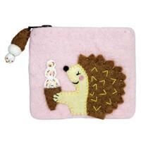 Felt Coin Purse Hungry Hedgehog