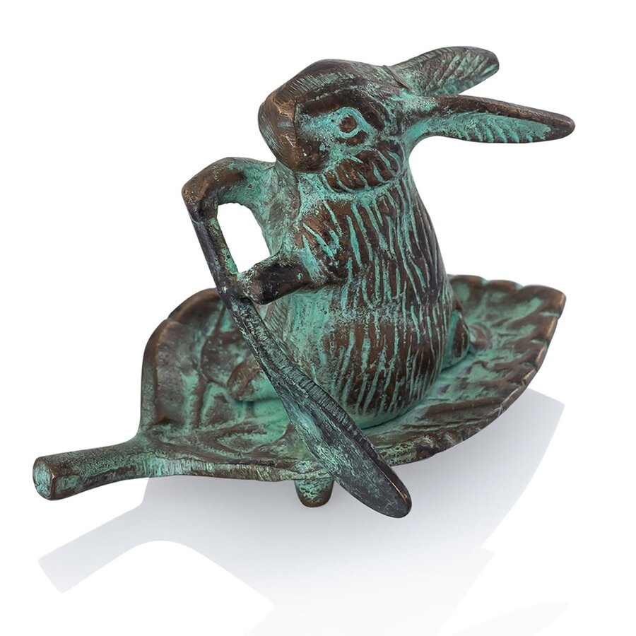 Rowing Rabbit on Leaf