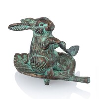 Rowing Rabbit on Leaf