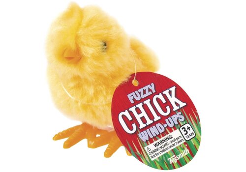  Toysmith Yellow Fuzzy Wind Up Chick 