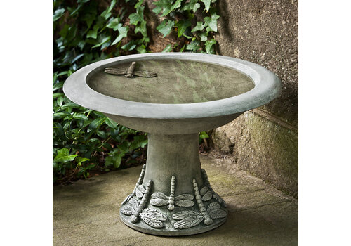  Campania International Dragonfly Birdbath Small 