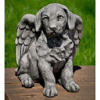 Angel Puppy Cast Stone Statue
