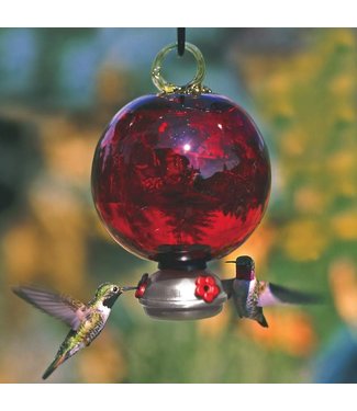 Parasol,LLC Dew Drop Solid Ruby Red Hummingbird Feeder