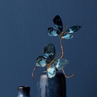 Butterfly Spray 39" Blue