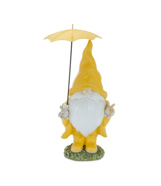 Gnome with Umbrella Figure