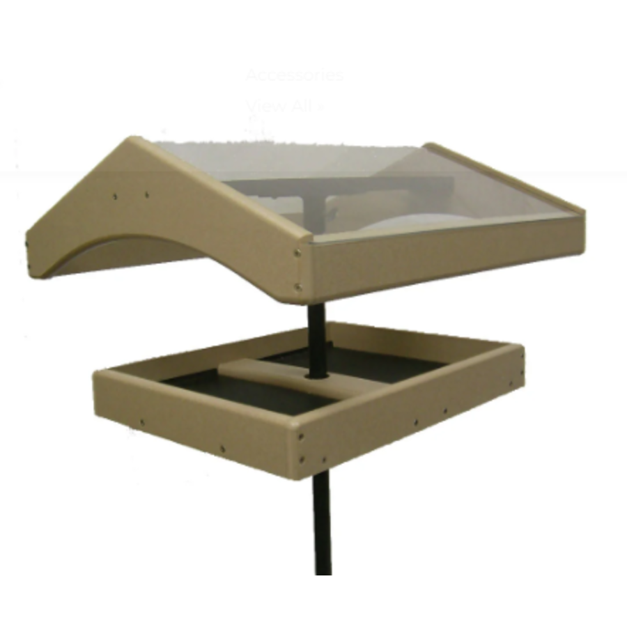 Pole Topper for Platform Bird Feeder