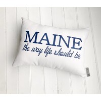 Maine Motto Pillow