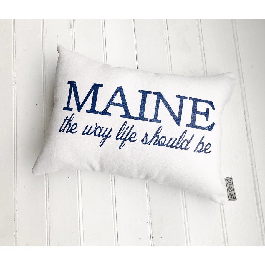 Maine Motto Pillow