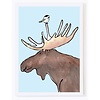 Molly O Chickadee and Moose Card