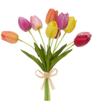 14.5" Real Touch Mixed Tulip Bundle