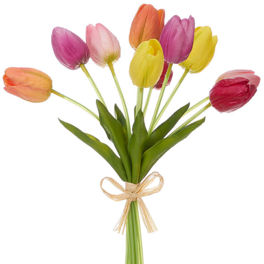 14.5" Real Touch Mixed Tulip Bundle