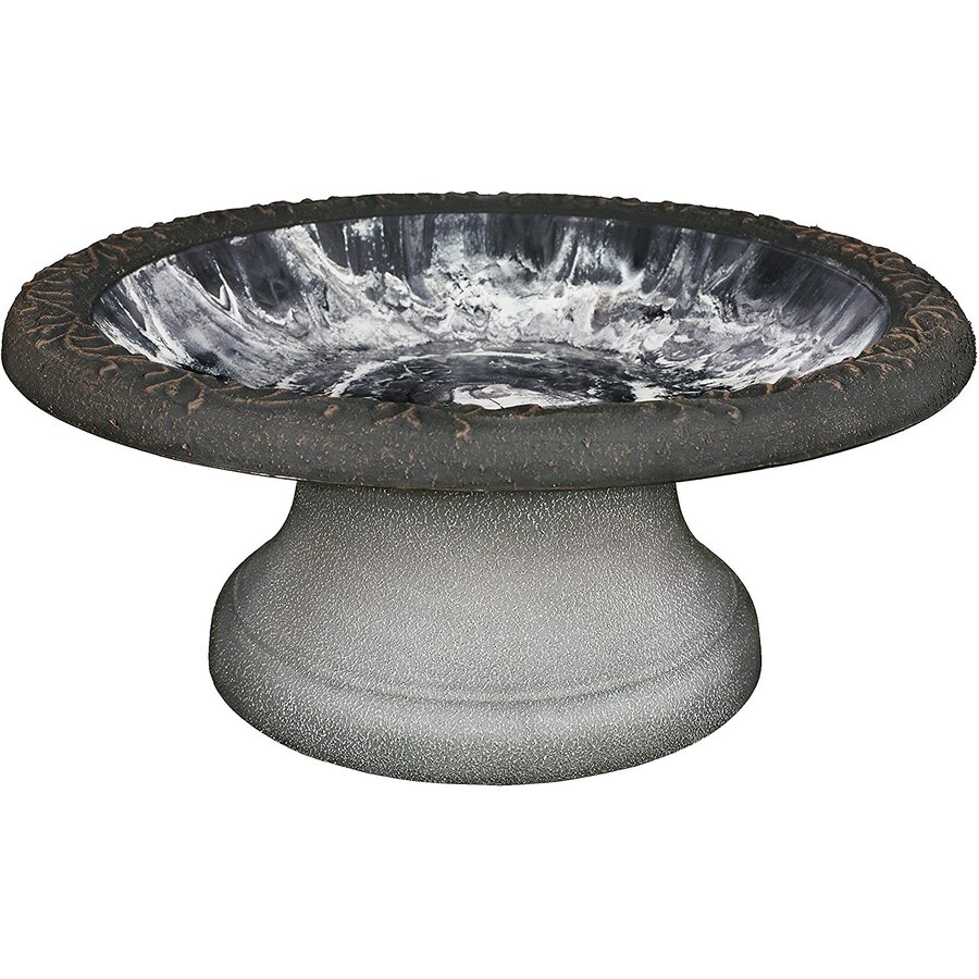 Fiber Clay Birdbath Short Base