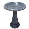 TDIbrands Fiber Clay Bird Bath 24" Tall