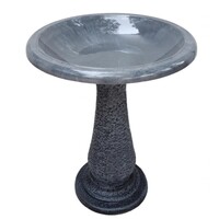 Fiber Clay Bird Bath 24" Tall