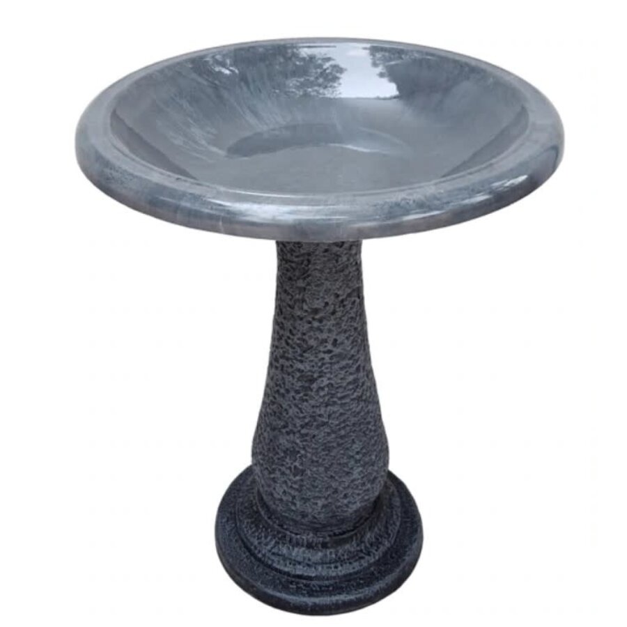 Fiber Clay Bird Bath 24" Tall