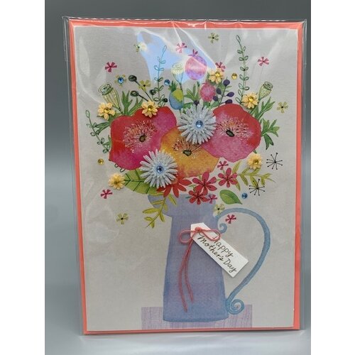  Mother's Day Card Floral Carafe 