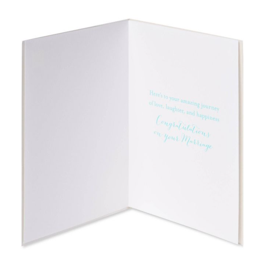 Just Married VW Bug Card