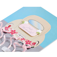 Just Married VW Bug Card
