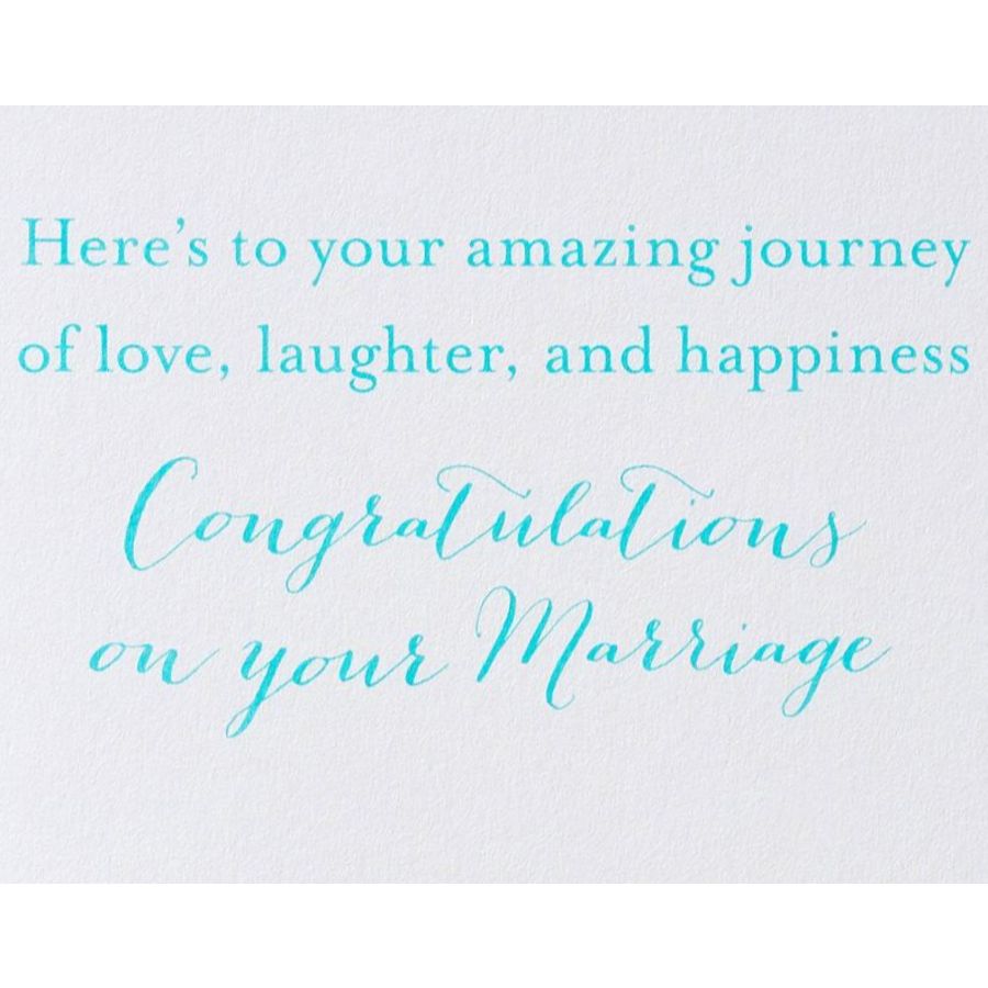 Just Married VW Bug Card