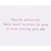 Congratulations You're Amazing Card