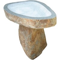 Granite Boulder Birdbath