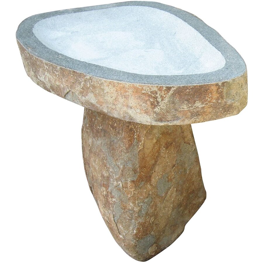 Granite Boulder Birdbath