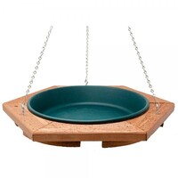 Mini Hanging Bird Bath w/ Green Tray