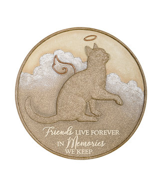 Cat Live Forever Garden Stone