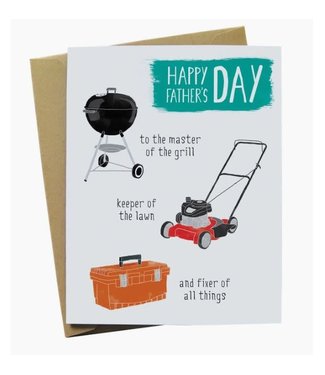 Paper Wolf Design Happy Father's Day Card