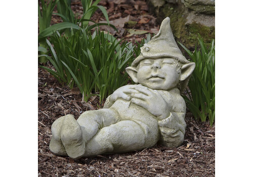  Campania International Sleeping Garden Gnome Cast Stone 