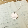 Becoming Strong Women Quote Necklace Sterling Silver