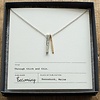 Becoming Thick Thin Mixed Metals Necklace