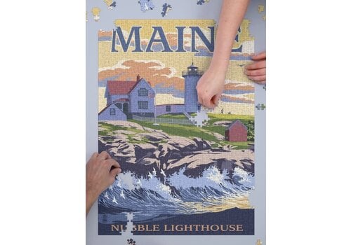  Lantern Press Nubble Lighthouse Puzzle 1000 PC 