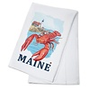 Lantern Press Lobster & Portland Lighthouse Kitchen Towel