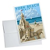 Lantern Press York Beach Sand Castle Notecard