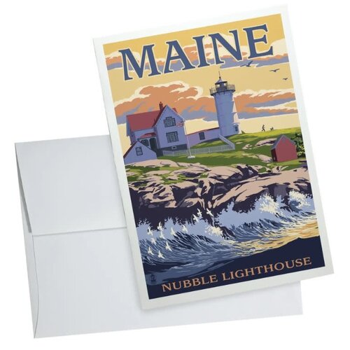  Lantern Press Nubble Lighthouse Notecard 