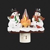 Roman Inc Snowmen by Campfire Nightlight