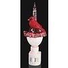 Roman Inc Cardinal with Holly Bubble Nightlight