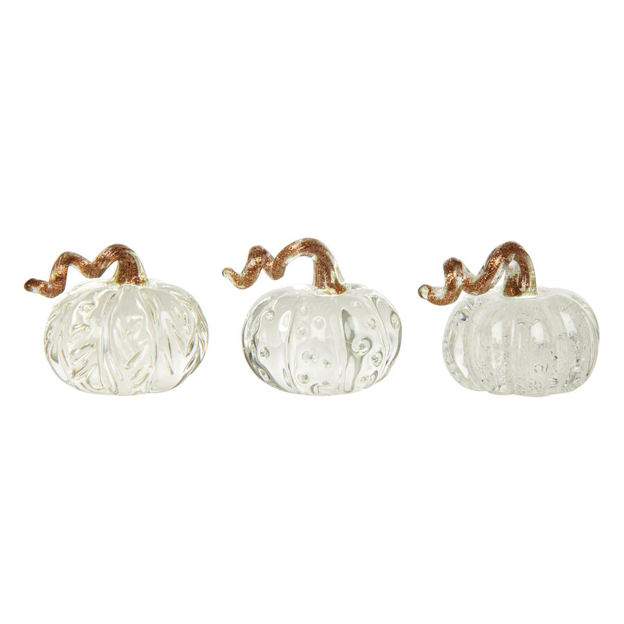 Bubble Glass Clear Pumpkin